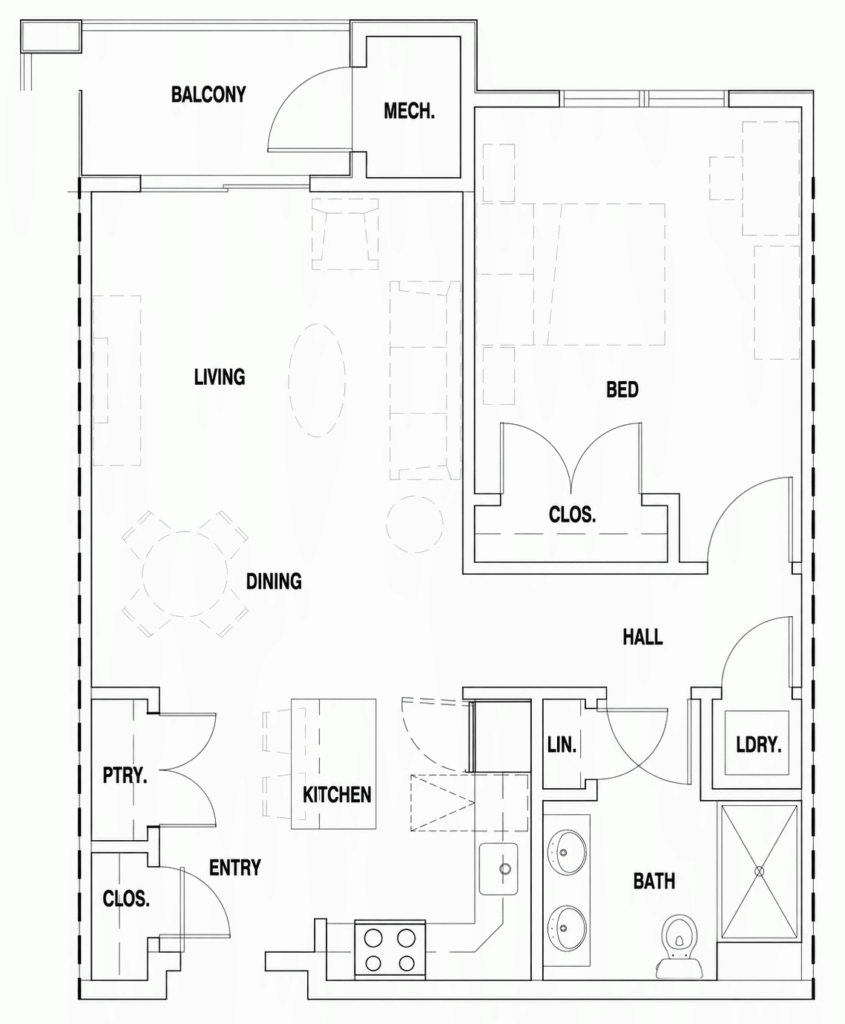 Residence 104 — 2D Floor Plan