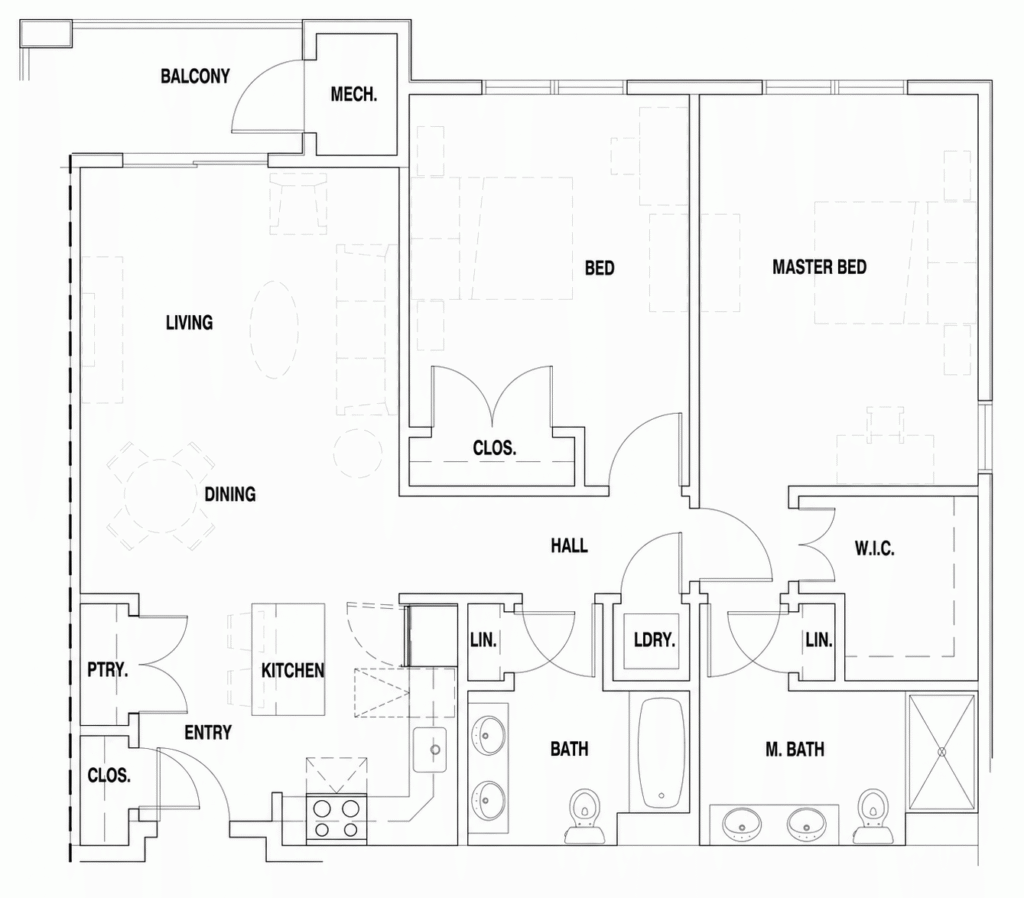 Residence 101 — 2D Floor Plan