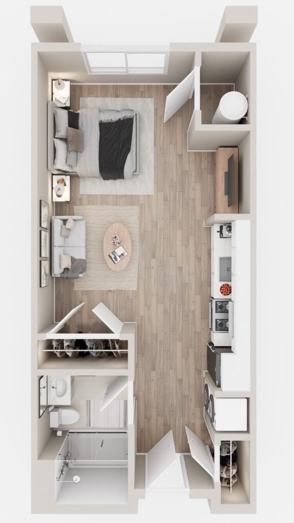 Residence 103 — 3D Floor Plan